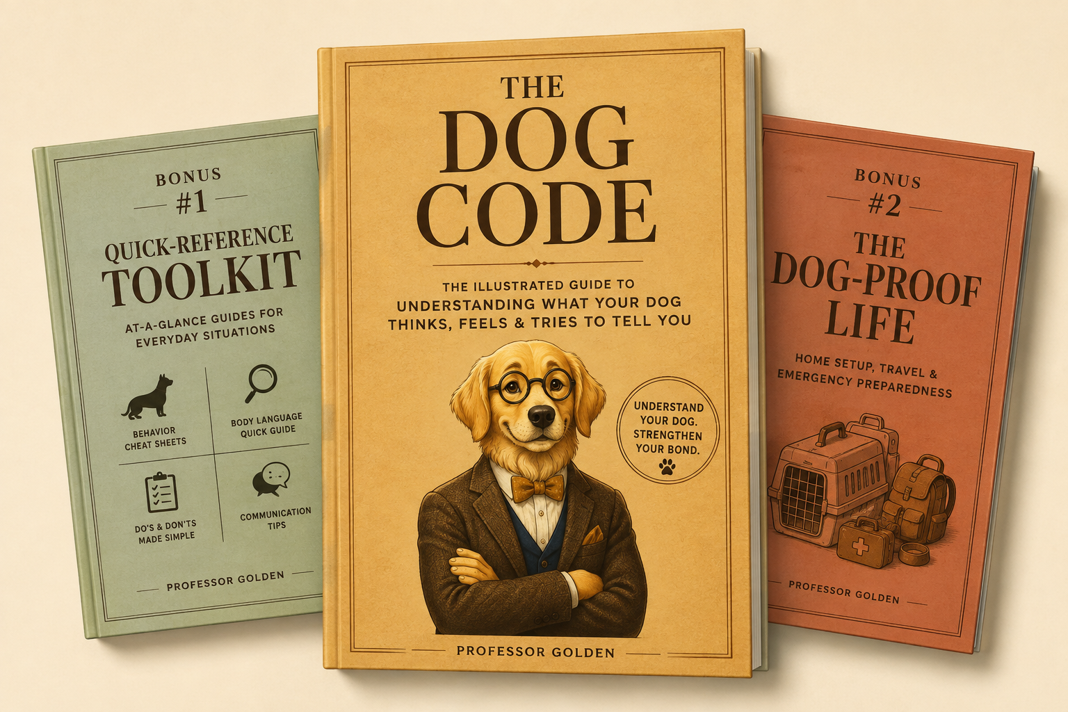 The Dog Code complete guide with Quick-Reference Toolkit and The Dog-Proof Life bonus guides